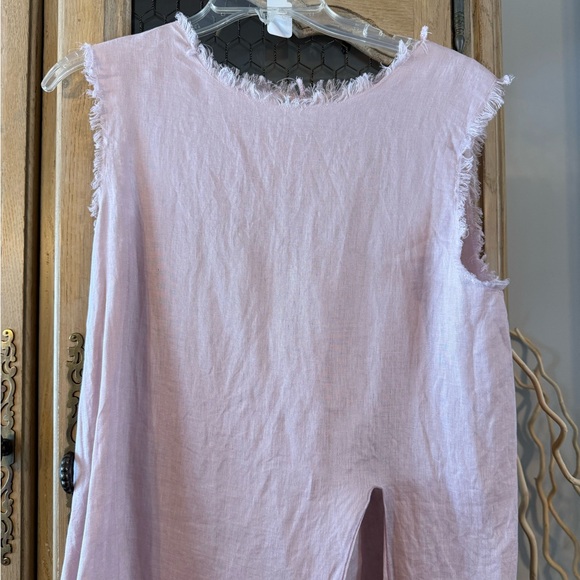 Linen LJC Women's Pink Jumpsuit - Picture 2 of 4